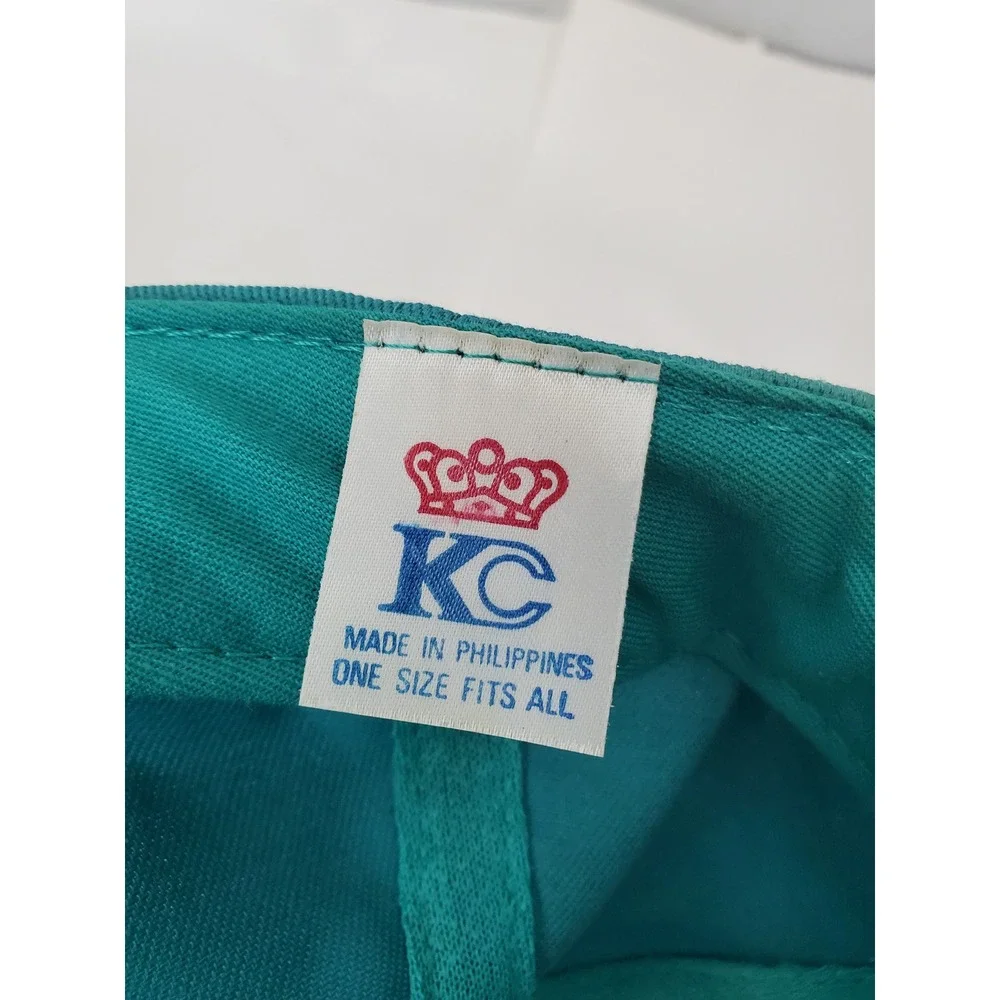 Vintage KC Wesmar Racing Engines Snapback Hat Teal Purple Two Tone Cap Mens OSFA